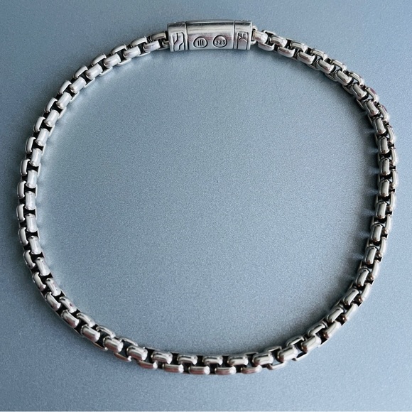 🎉Sold🎉 John Hardy Box Chain Sterling Silver Men’s Bracelet - Picture 3 of 6